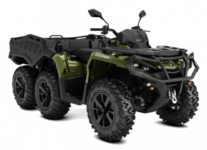 Experience the Power of CAN-AM OUTLANDER 6X6 XU+ T - SIDE WALL 1000 BOREAL GREEN 2024 - The Model that Delivers Strength and Performance for All Terrain Challenges. Explore Its Features and Capability.