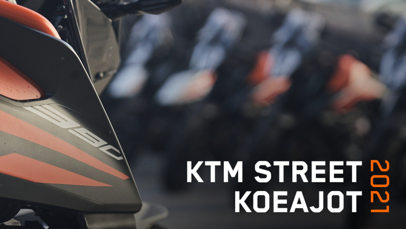 KTM ja Husqvarna koeajot 4.6.2021 kl 14-18.00