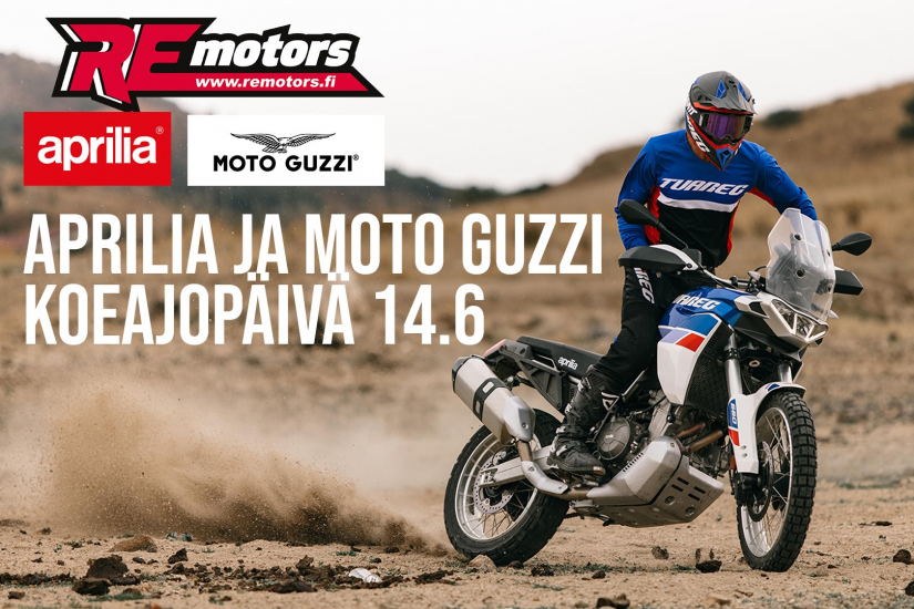 Moto Guzzi ja Aprilia Koeajopäivä 14.6 