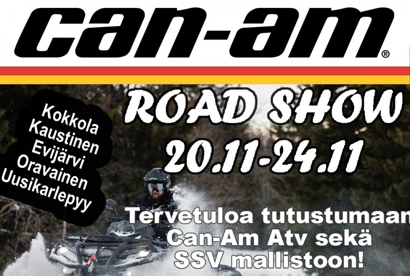 Can-Am Road Show-kiertueelle Pohjanmaalla 20-24.11.2023