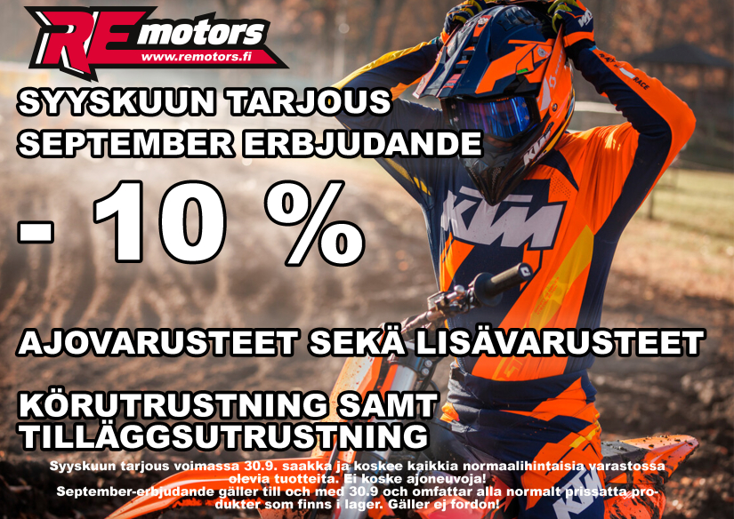 Hyödynnä 10 % alennus kaikista normaalihintaisista varastotuotteista!