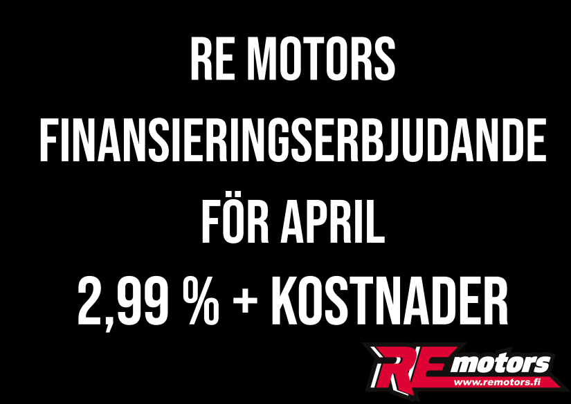 RE MOTORS FINANSIERINGSKAMPANJ 2,99% + KOSTNADER