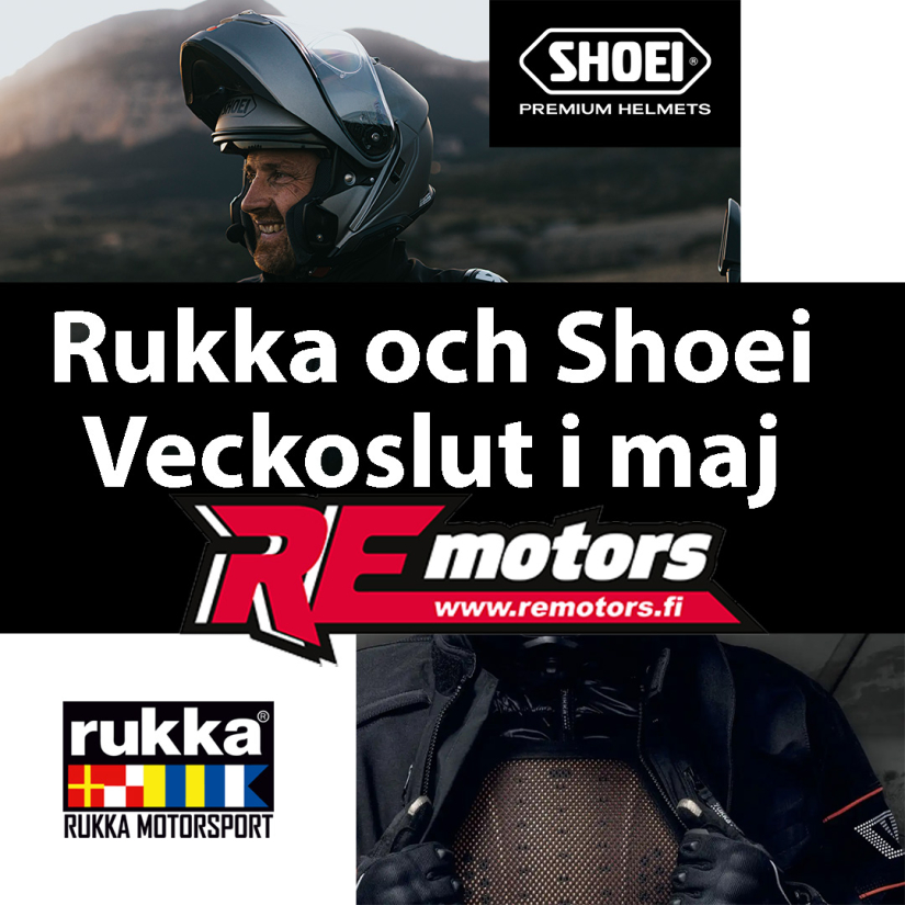 Rukka och Shoei veckoslut i Maj 